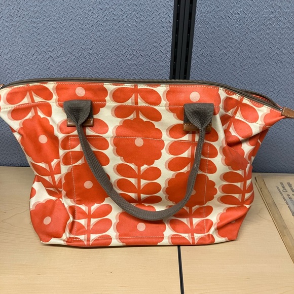 Orla Kiely Poppy Spring Bloom Classic Zip Shoulder bag tote - Picture 6 of 6